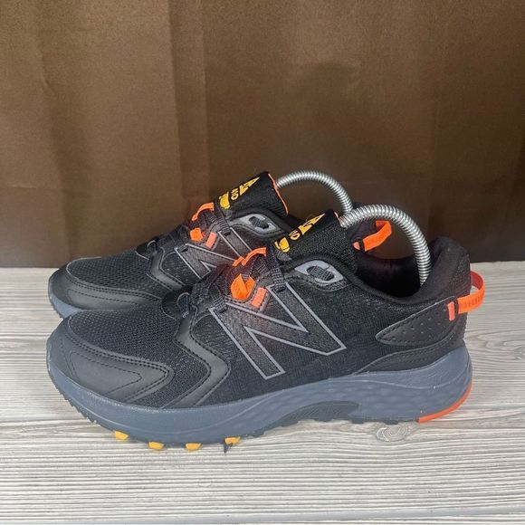 New Balance 410 v7 Black Orange Trail Running Shoe Mens 9 - Picture 3 of 9